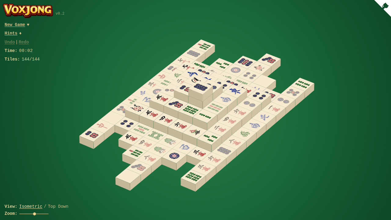 3D Mahjong, Built in CSS