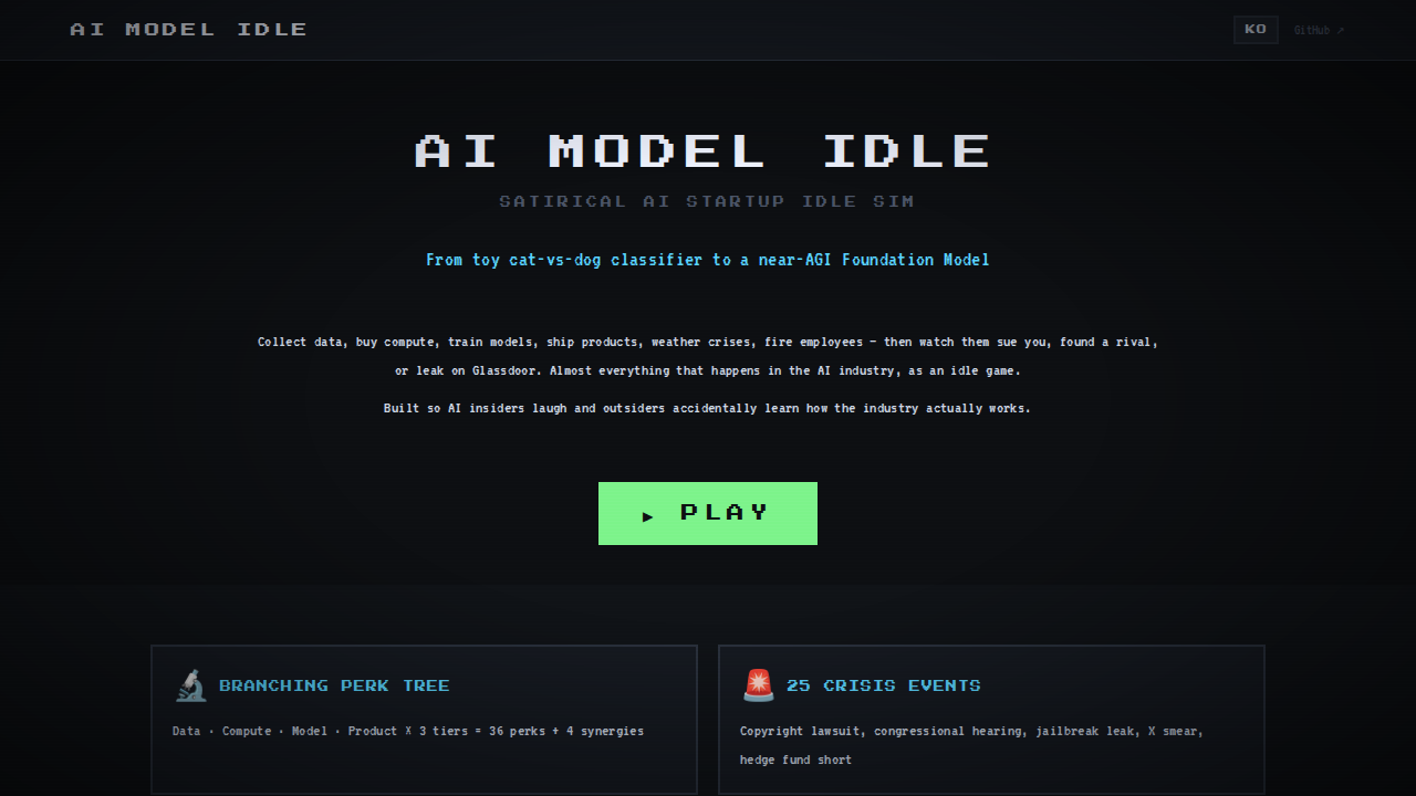 AI Model Idle screenshot
