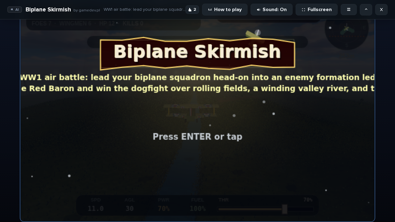 Biplane Skirmish screenshot