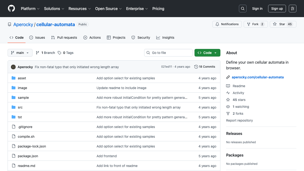 Cellular Automata screenshot