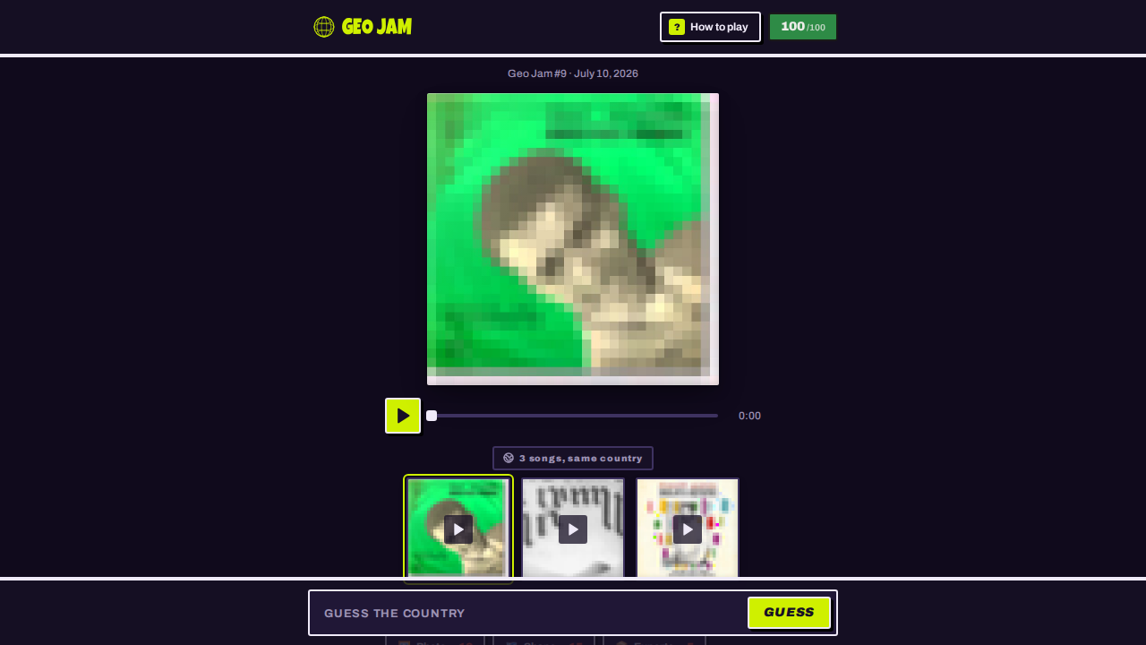 Geojam screenshot