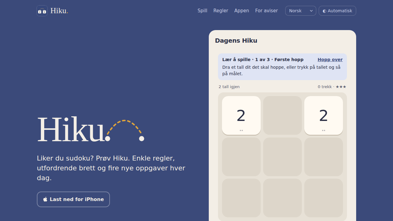 Hiku Puzzle screenshot