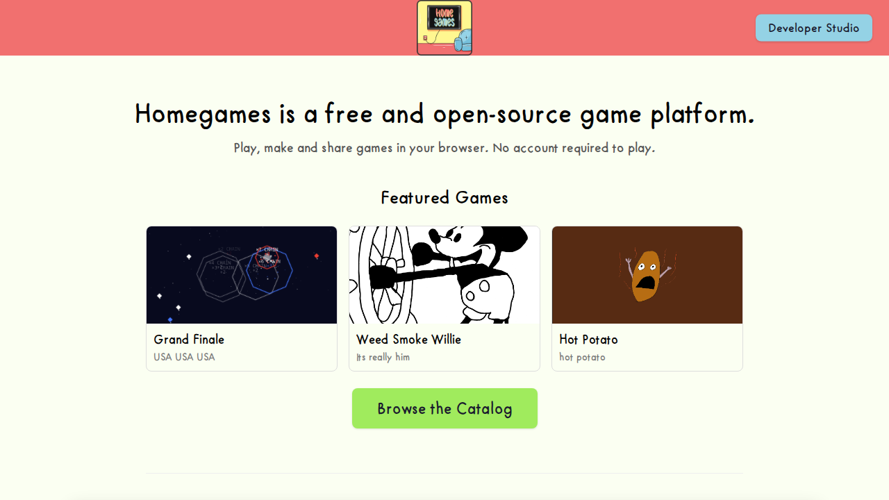 Homegames screenshot
