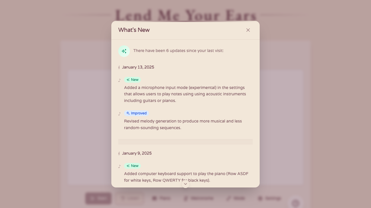 Lend Me Your Ears screenshot