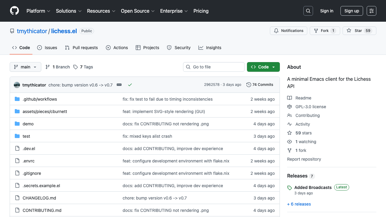 Lichess.el screenshot