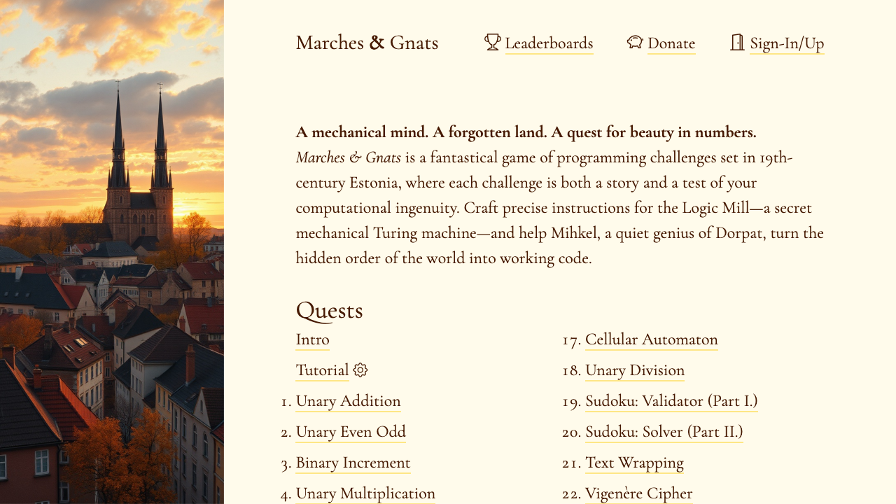 Marches & Gnats screenshot