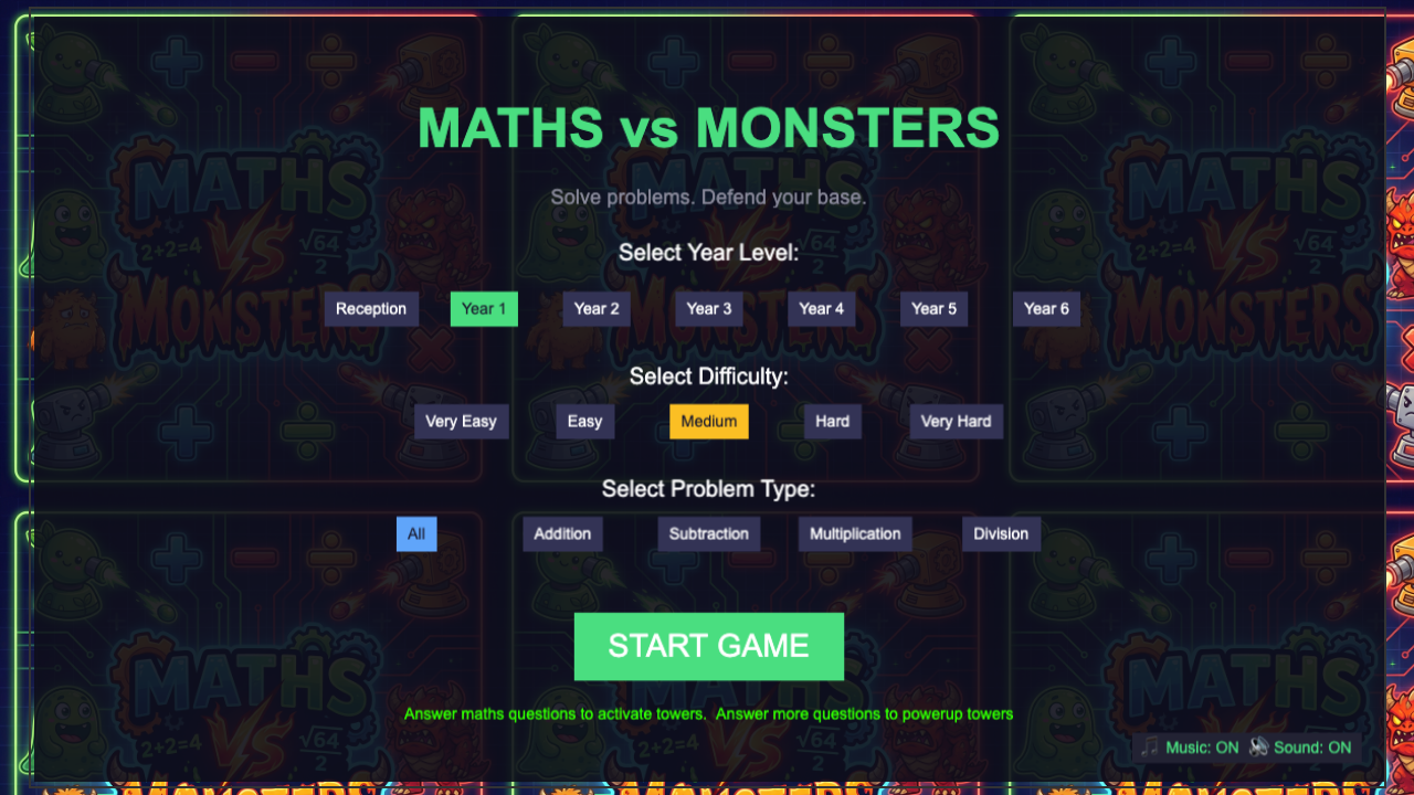 Maths vs Monsters screenshot