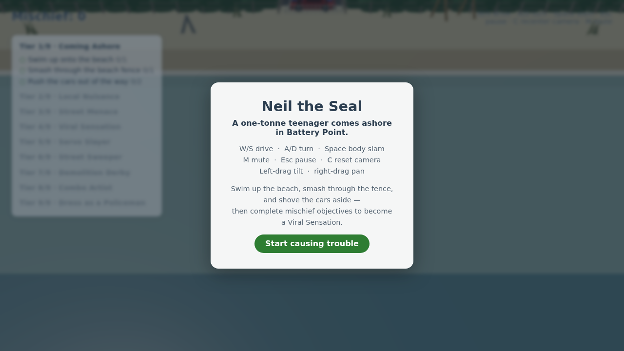 Neil the Seal Game screenshot