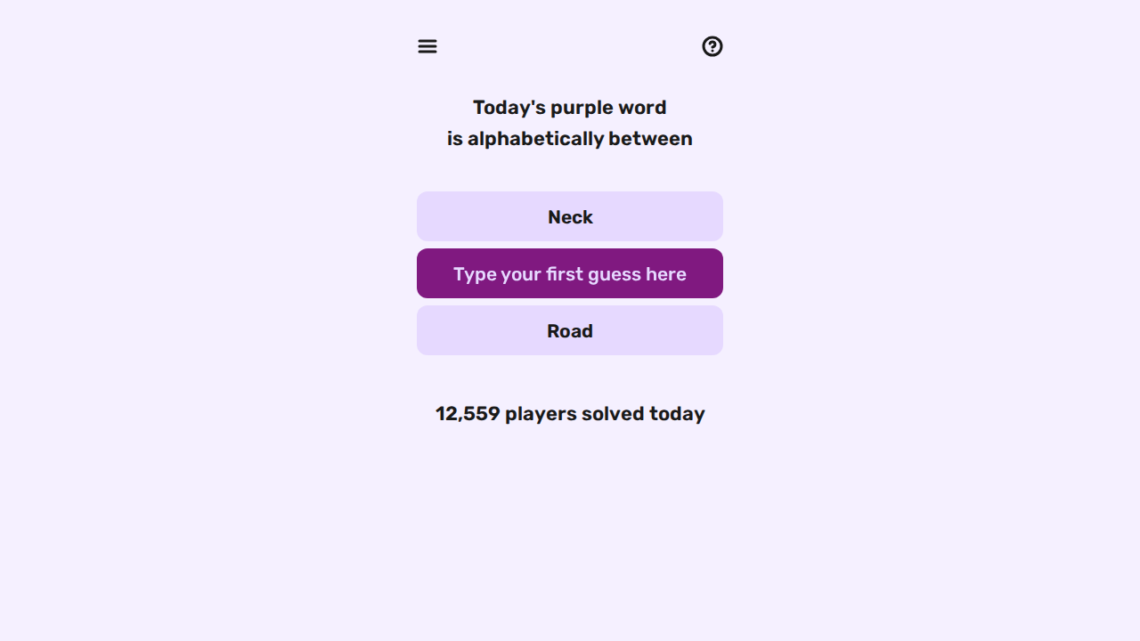Purple Word screenshot
