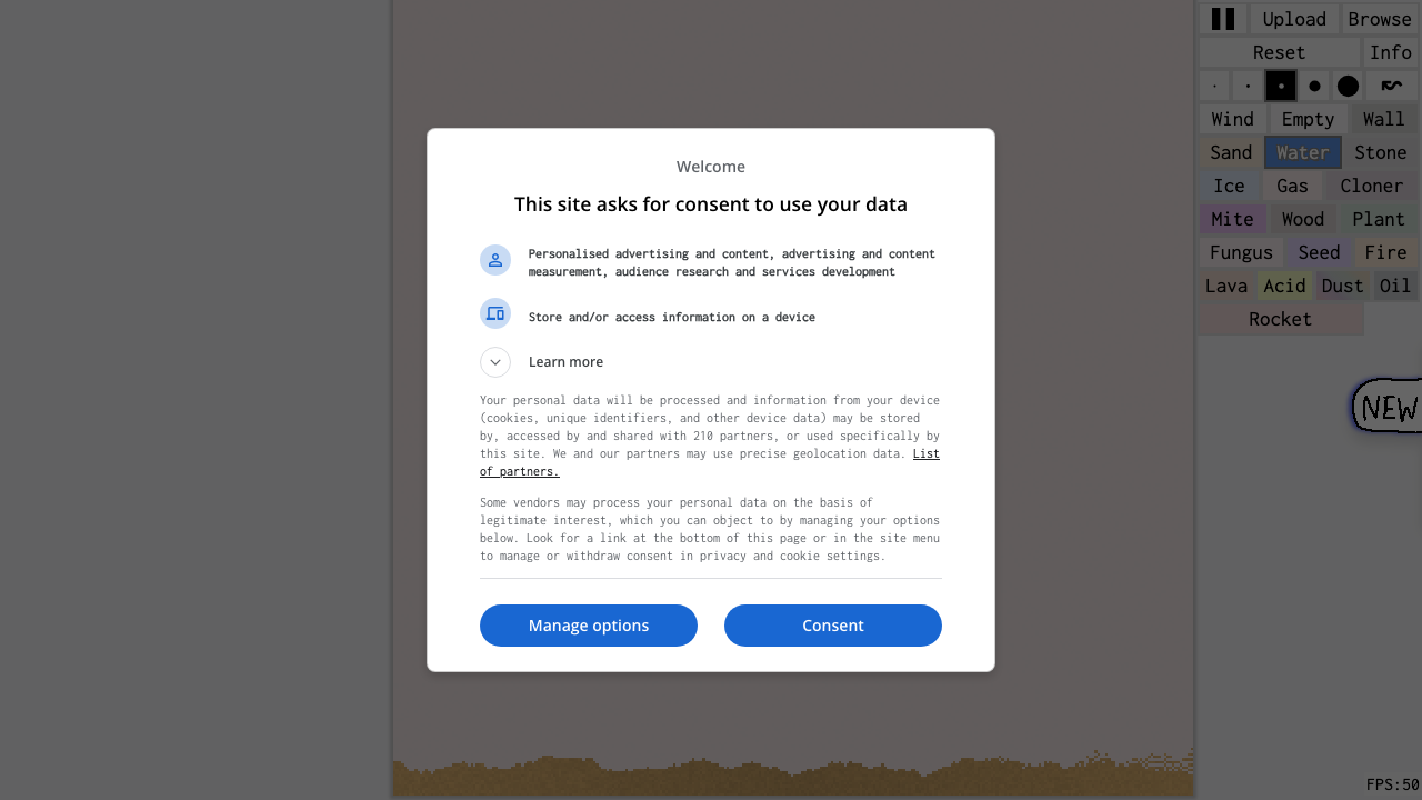 Sandspiel screenshot