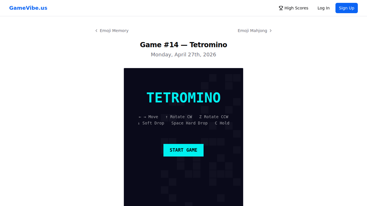 Tetris screenshot