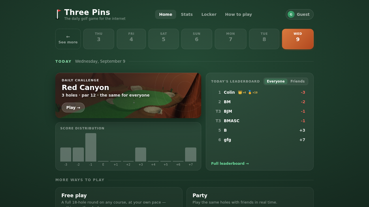 Three Pins screenshot