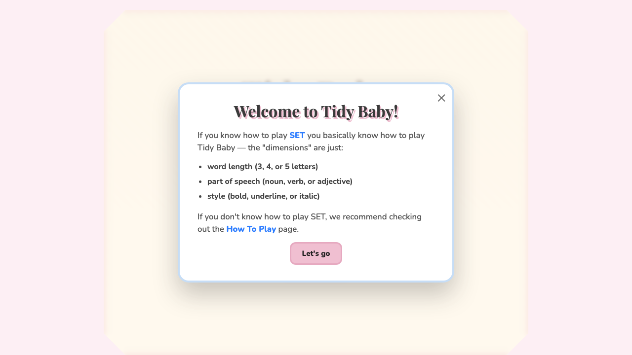 Tidy Baby screenshot