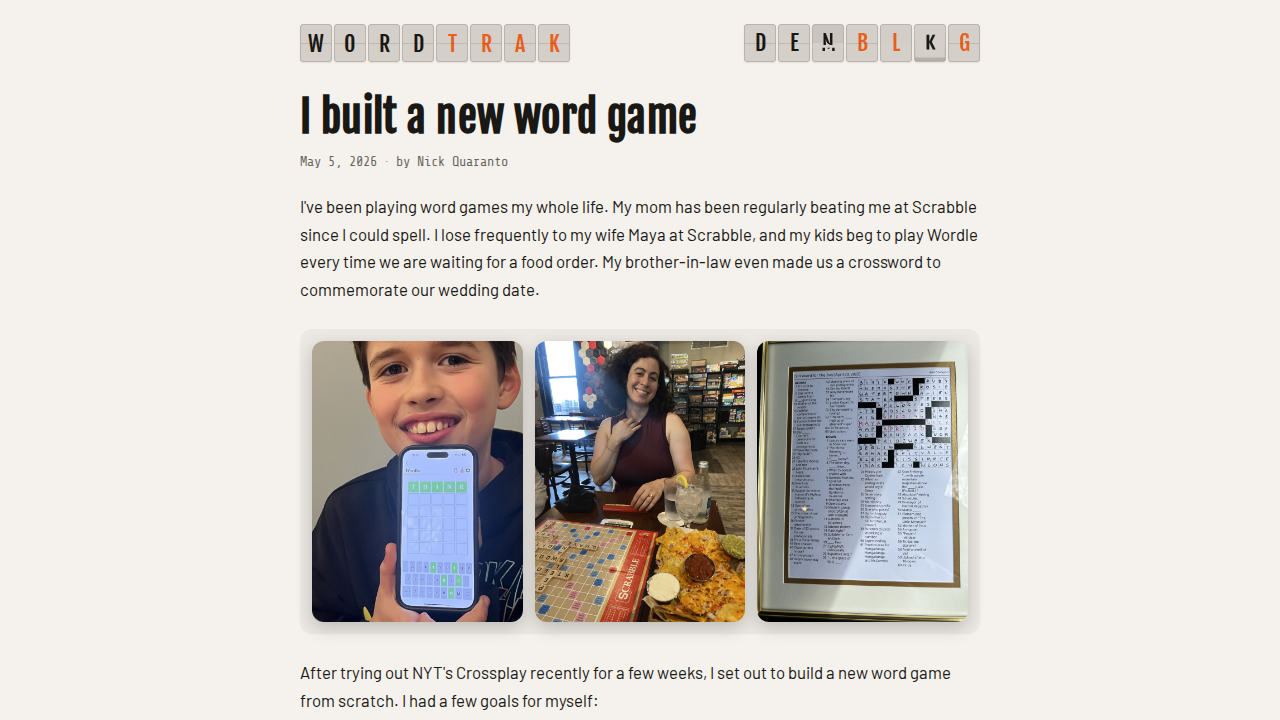 Wordtrak screenshot